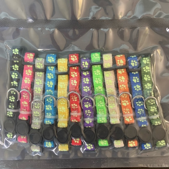 12 Newborn Puppy ID Collars With Weight Tracking Sheet - Picture 4 of 4